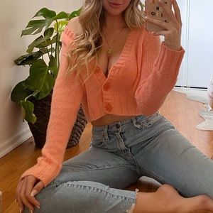 Lovers and Friends pink button down sweater